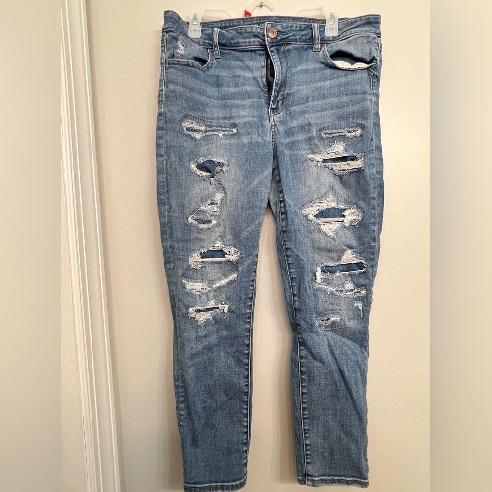 EUC American Eagle Outfitters High Rise Crop Jegging Size 16